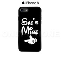 Coque iPhone 8 She's Mine Noir