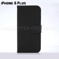Étui 6 Plus chevalet grainé rouge