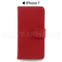 Pochette iPhone 7 portefeuille rose foncé